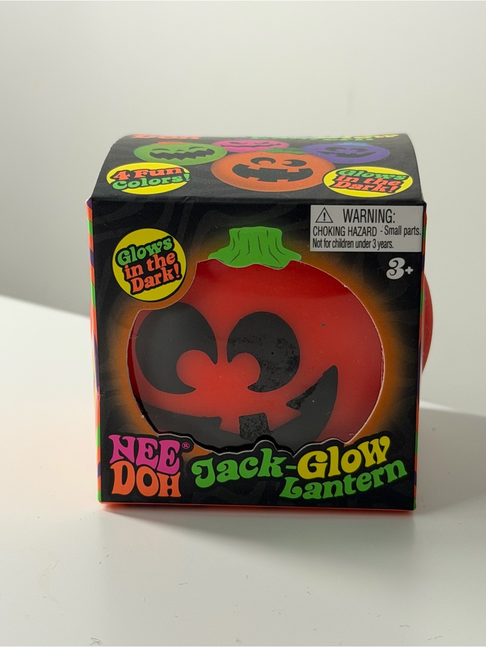Nee Doh Jack-Glow Lantern Kids Toy - orange Glow Pumpkin